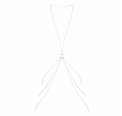 Łańcuszki na ciało ósemka - Bijoux Indiscrets Magnifique 8 Body Chain Silver